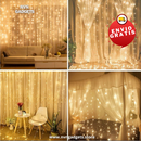 💡SERIE DE LUCES LED TIPO CORTINA 3X3 METROS 🎁 (300 FOCOS - 8 MODOS DE ILUMINACION)