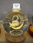 🪐ASTRAL LIGHT🌕LAMPARA ESFERA DE CRISTAL 3D