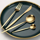 ✨GOLDEN ELEGANCE PRO⭐⭐⭐⭐⭐JUEGO DE 24  CUBIERTOS  EN ACERO INOX🍴ENVIO GRATIS