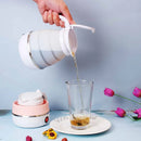 Hervidor y Calentador de Agua Eléctrico Portátil Plegable Tetera Viajera y Oficina