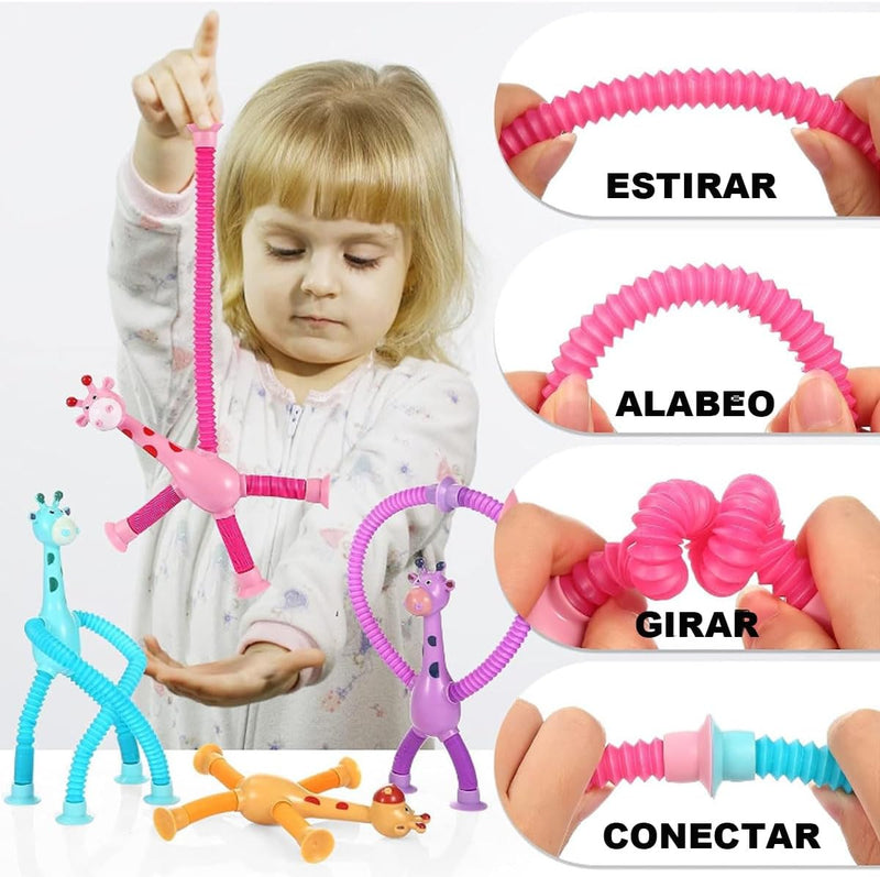 Jirafa Con Ventosas 🎁 (Incluye pack 4 colores)