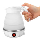 Hervidor y Calentador de Agua Eléctrico Portátil Plegable Tetera Viajera y Oficina