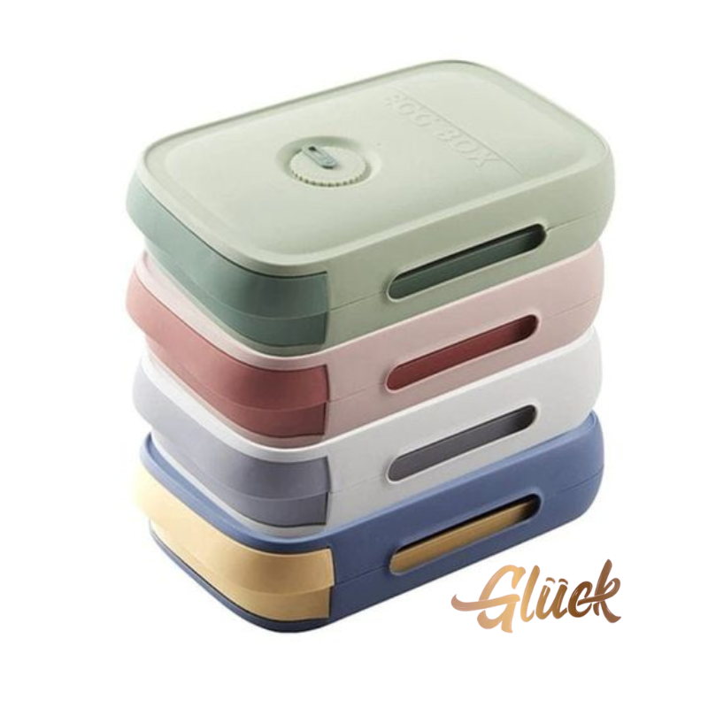 Caja Organizadora para Almacenamiento de Huevos en Colores Vintage Variados