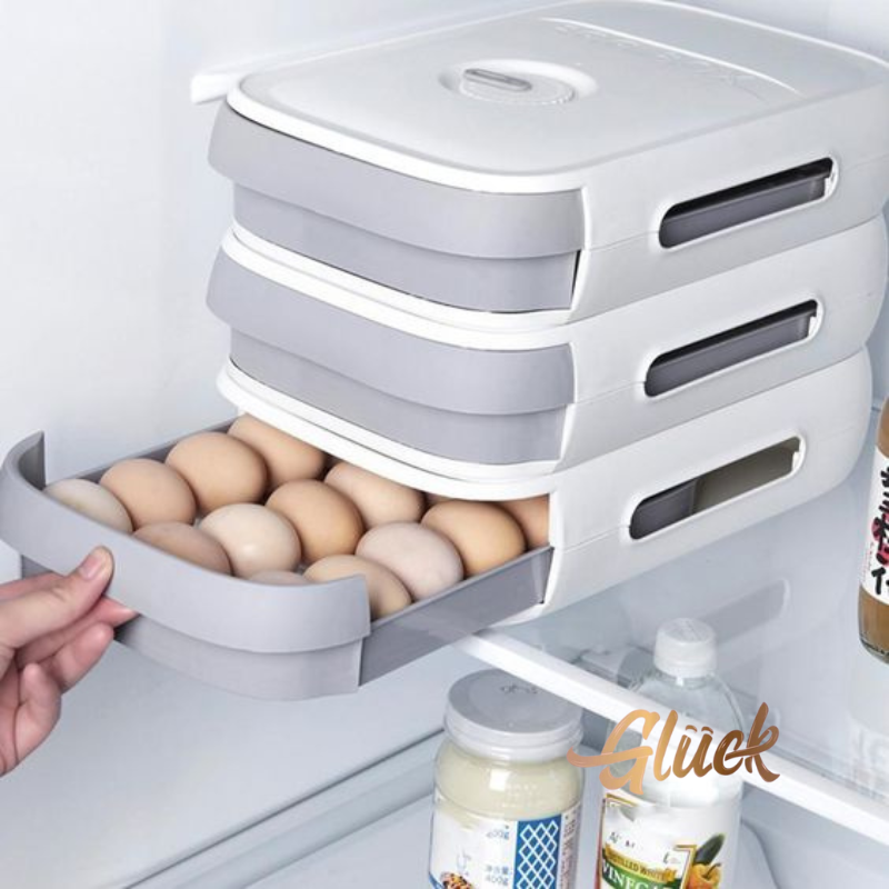 Caja Organizadora para Almacenamiento de Huevos en Colores Vintage Variados