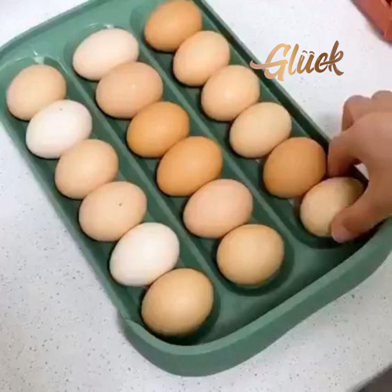 Caja Organizadora para Almacenamiento de Huevos en Colores Vintage Variados