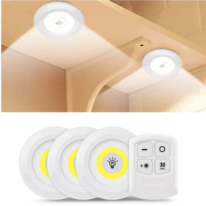 Luz Led Pro® Set X 3 Inalambrica con Control