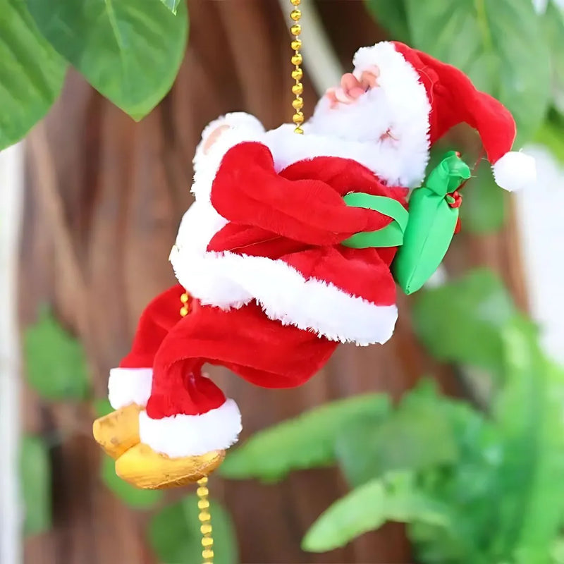 Preventa Exclusiva 🔥 HERMOSO PAPA NOEL ESCALADOR MUSICAL PARA DECORAR Y DAR VIDA A TU NAVIDAD🎄🎅🏻