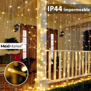 💡SERIE DE LUCES LED TIPO CORTINA 3X3 METROS 🎁 (300 FOCOS - 8 MODOS DE ILUMINACION)