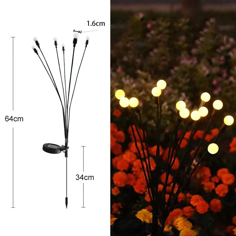 LUZ LED LUCIERNAGA CON PANEL SOLAR 🎁