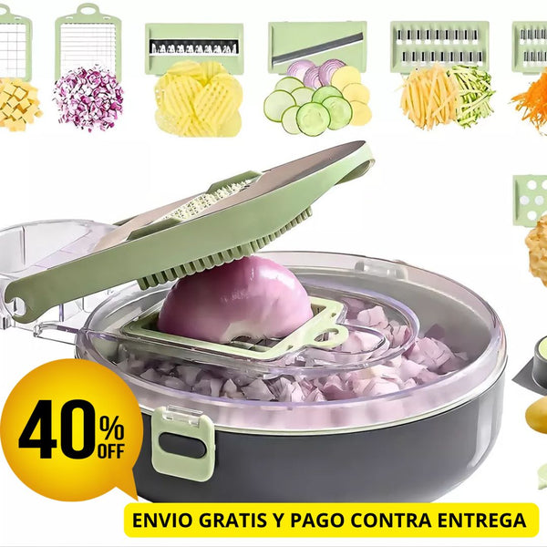 ⚡️KITCHEN HERO PRO 🍅SUPER RALLADOR DE COCINA  9 EN 1  IMPORTADO🥇ÚLTIMAS 50 UNIDADES🔥