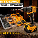(QUEDAN 2 UNIDADES) SÚPER KIT DE TALADRO  DE WALT + 26 ACCESORIO DE REGALO Y 2 BATERÍAS RECARGABLES (PAGO CONTRA-ENTREGA)