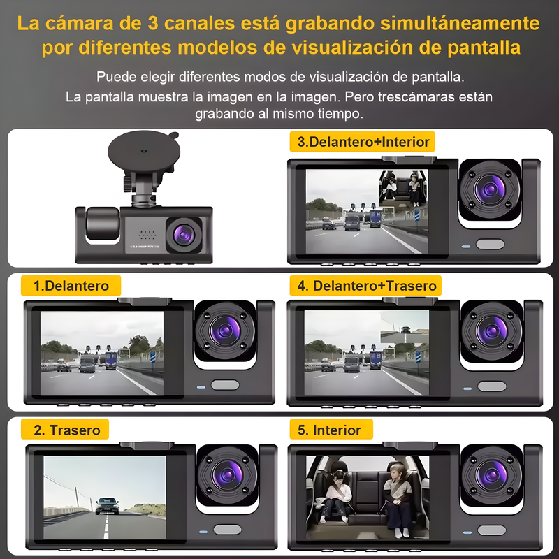 GripMaster - Camara Doble Para Auto